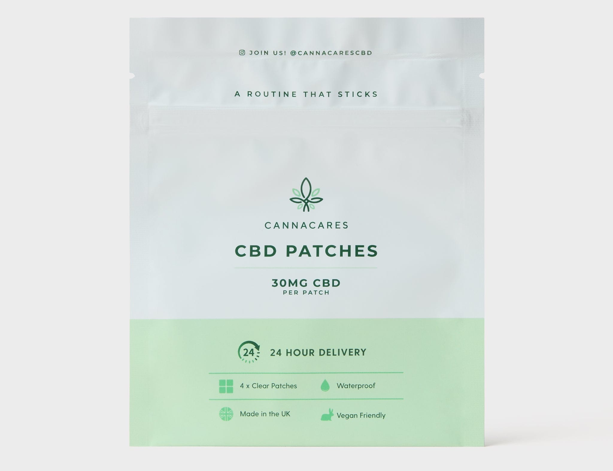 Cannacares patches 4 CBD patches of 30mg